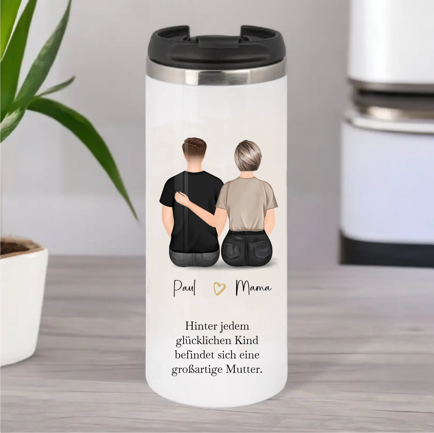 Mutter & 1-2 Söhne Tasse / Thermobecher