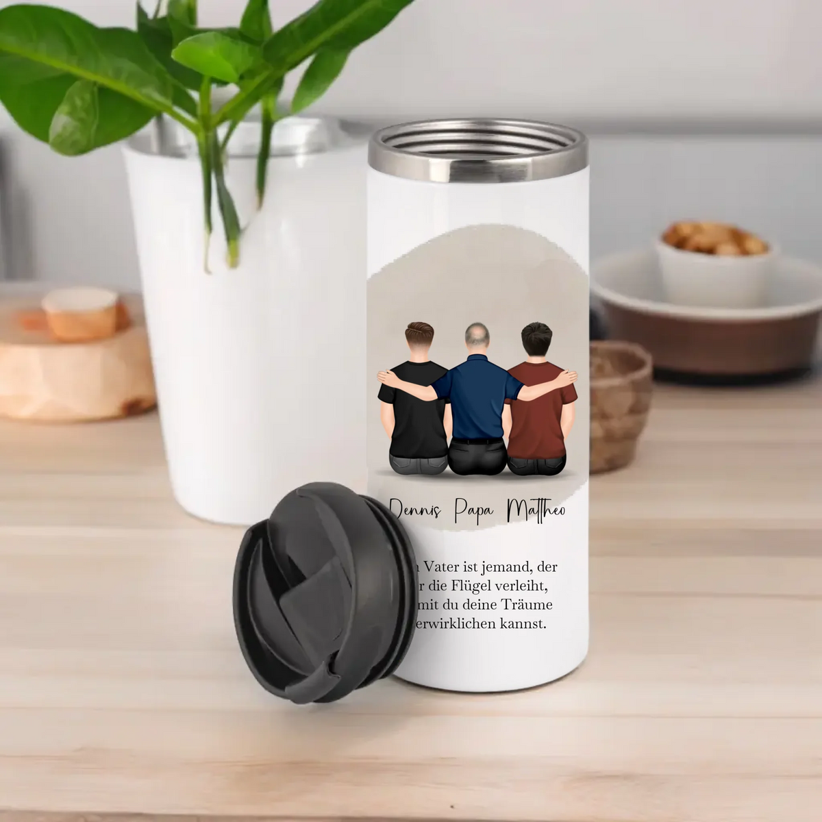 Vater & 1-2 Söhne Tasse / Thermobecher