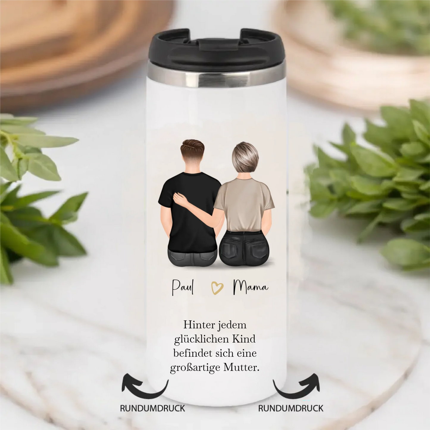 Mutter & 1-2 Söhne Tasse / Thermobecher