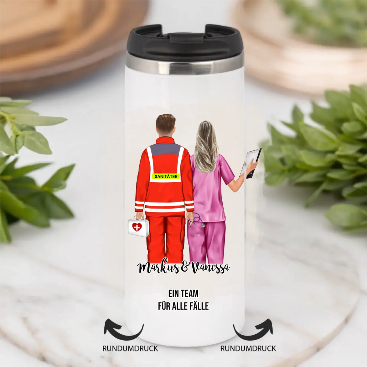 Sanitäter & Krankenschwester Tasse / Thermobecher