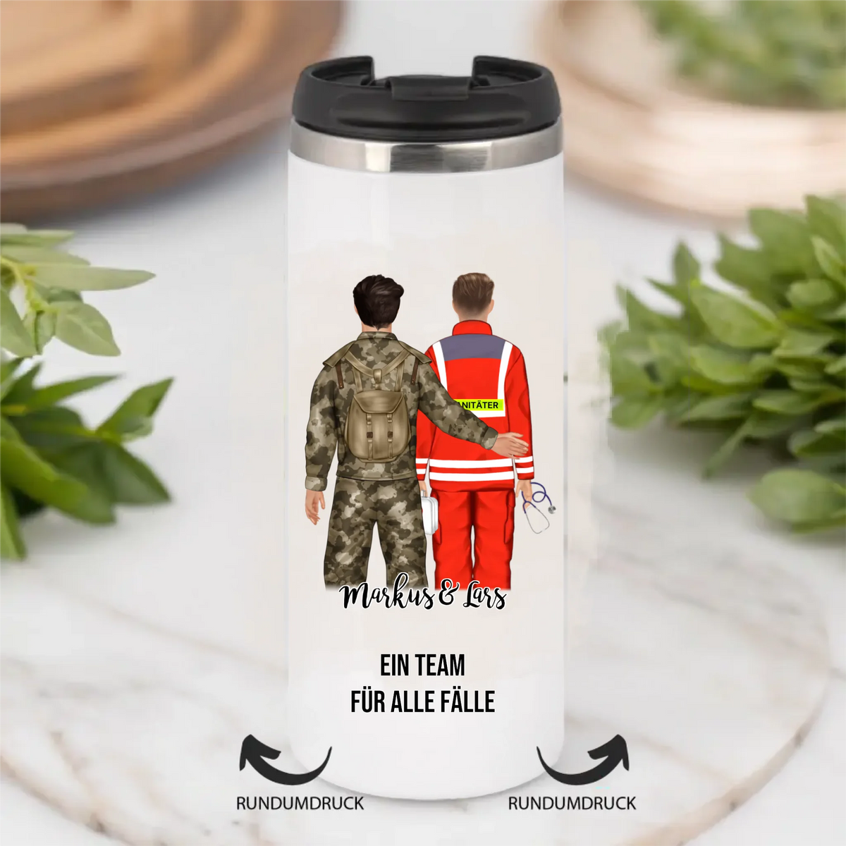 Soldat/in & Sanitäter Tasse / Thermobecher