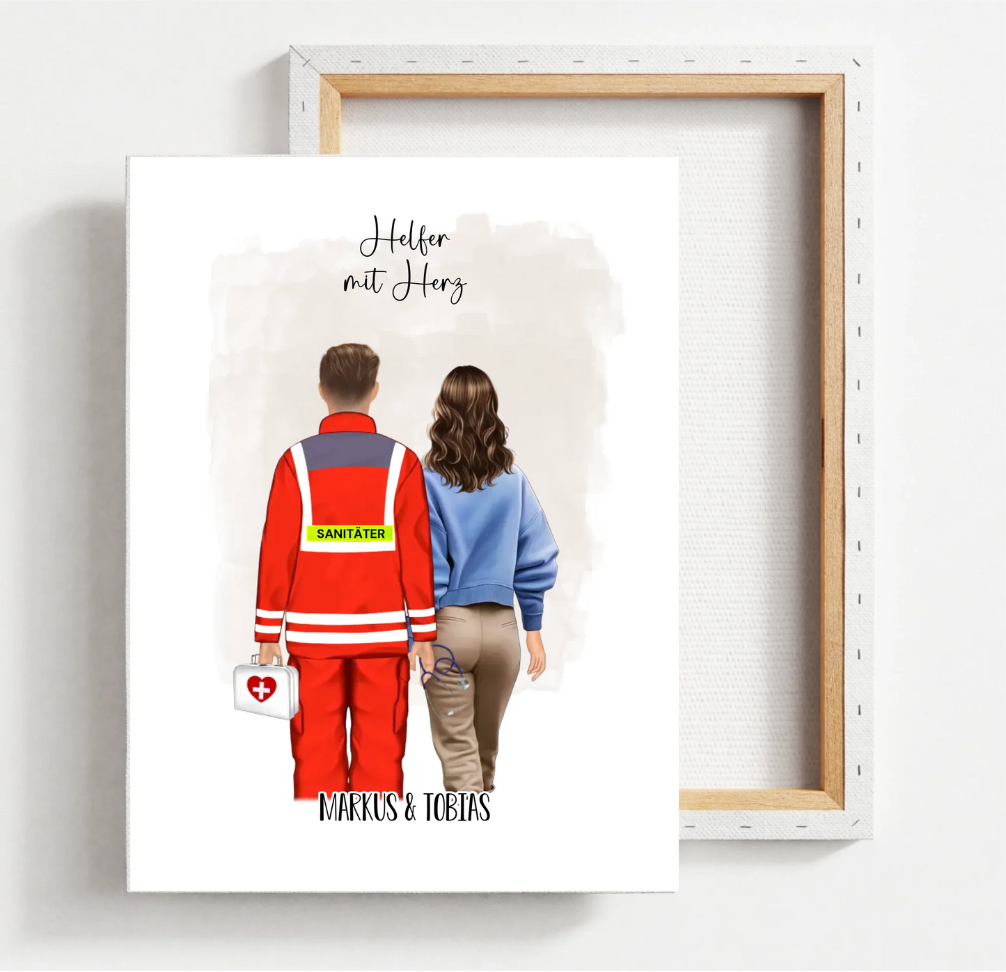 Sanitäter & Frau/Mann Poster